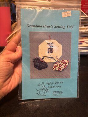 Vintage Magic Mouse Creations Grandma Brays Sewing Tidy Craft Pattern Kit